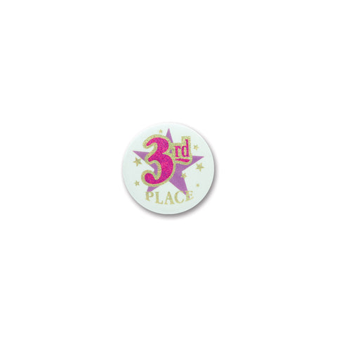 3rd Place Satin Button, Size 2"