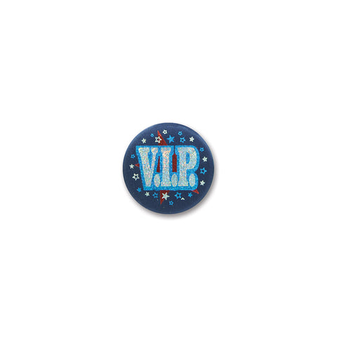 V.I.P. Satin Button, Size 2"