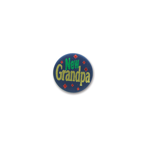 New Grandpa Satin Button, Size 2"
