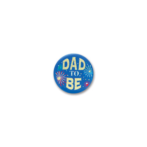 Dad To Be Satin Button, Size 2"