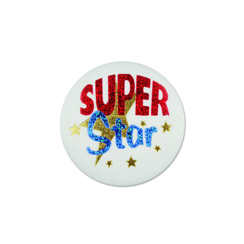 Super Star Satin Button, Size 2"