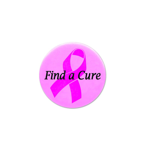 Find A Cure Satin Button, Size 2"