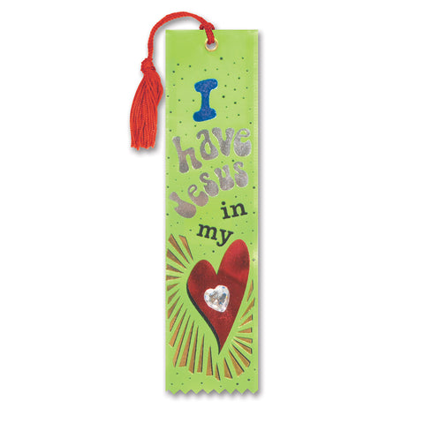 Jesus In My Heart Jeweled Bookmark, Size 2" x 7¾"