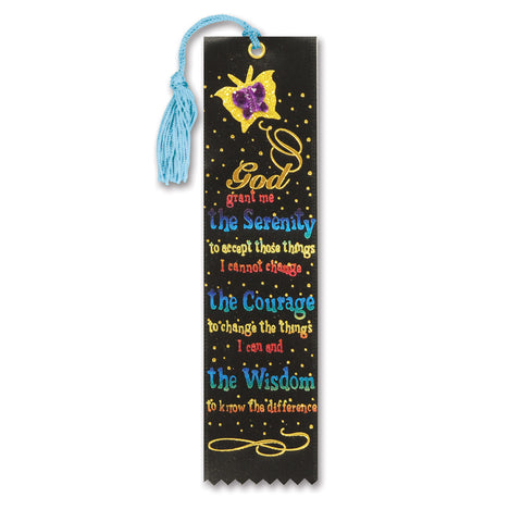 Serenity Prayer Jeweled Bookmark, Size 2" x 7¾"