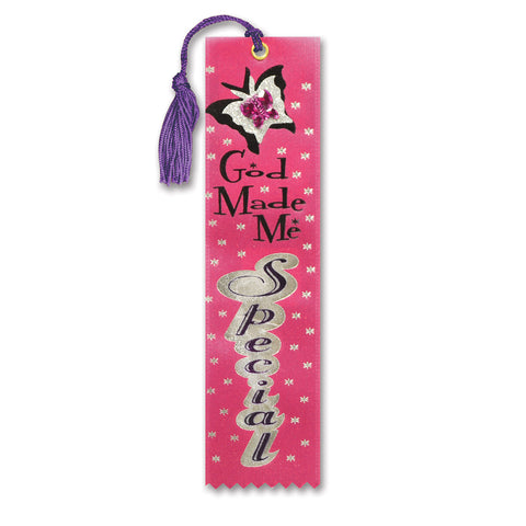 God Made Me Special Jeweled Bookmark, Size 2" x 7¾"