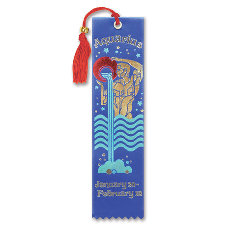 Aquarius Bookmark, Size 2" x 7¾"