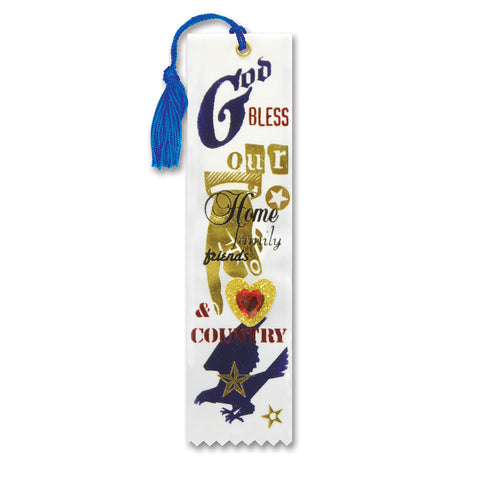 God Bless Our Home Jeweled Bookmark, Size 2" x 7¾"