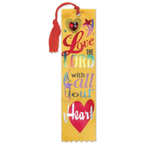 Love The Lord Jeweled Bookmark, Size 2" x 7¾"