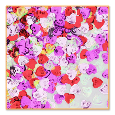 Embossed Hearts Confetti