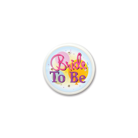 Bride To Be Flashing Button, Size 2½"