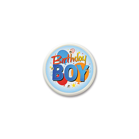 Birthday Boy Flashing Button, Size 2½"