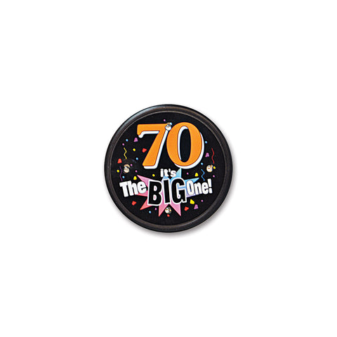 70 It's The Big One Flashing Button, Size 2½"