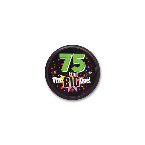 75 It's The Big One Flashing Button, Size 2½"