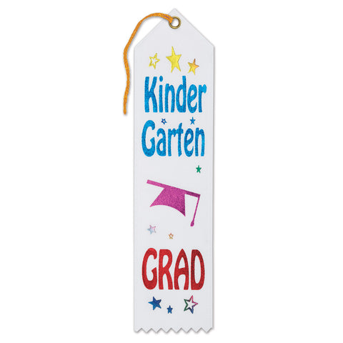 Kindergarten Grad Award Ribbon, Size 2" x 8"