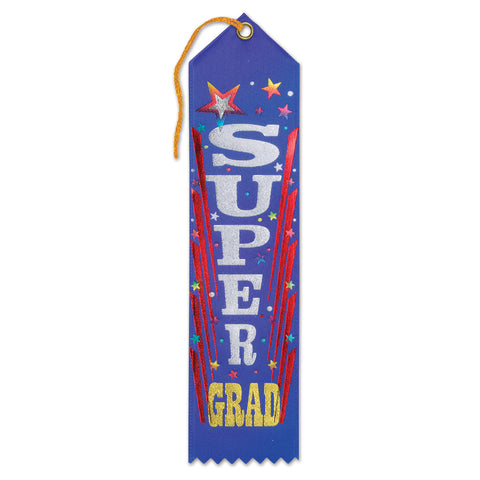 Super Grad Award Ribbon, Size 2" x 8"