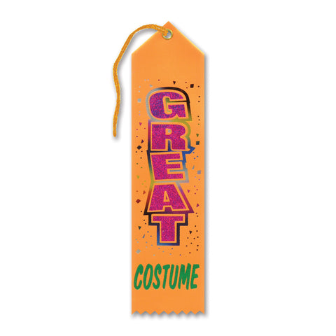 Great Costume Award Ribbon, Size 2" x 8"