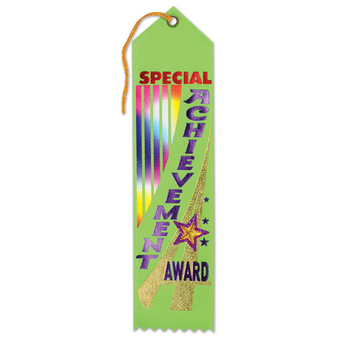 Special Achievement Award Jeweled Ribbon, Size 2" x 8"