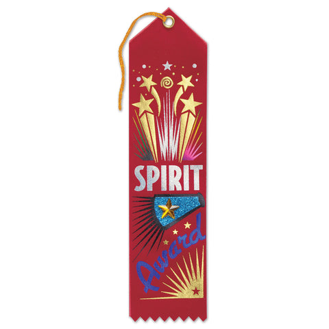 Spirit Award Jeweled Ribbon, Size 2" x 8"