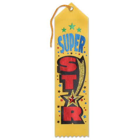 Super Star Jeweled Ribbon, Size 2" x 8"