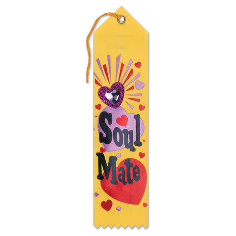 Soul Mate Jeweled Ribbon, Size 2" x 8"