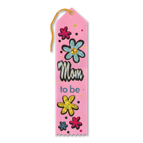 Mom To Be Jeweled Ribbon, Size 2" x 8"