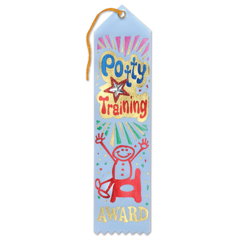 Potty Training Award Jeweled Ribbon, Size 2" x 8"