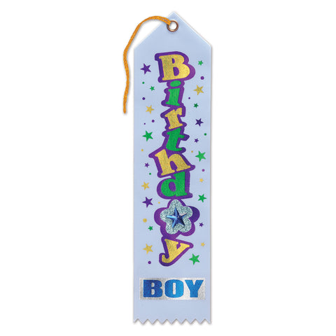 Birthday Boy Jeweled Ribbon, Size 2" x 8"