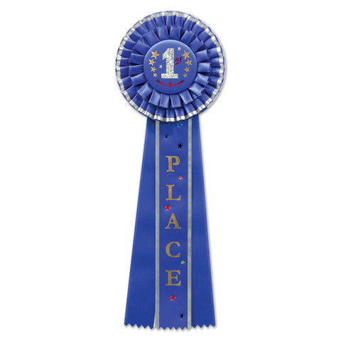 1st Place Deluxe Rosette, Size 4½" x 13½"