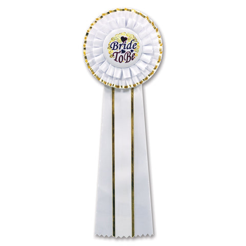 Bride To Be Deluxe Rosette, Size 4½" x 13½"