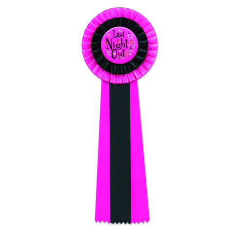 Last Night Out Deluxe Rosette, Size 4½" x 13½"