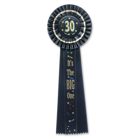 30 It's The Big One Deluxe Rosette, Size 4½" x 13½"