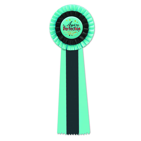 Aged To Perfection Deluxe Rosette, Size 4½" x 13½"