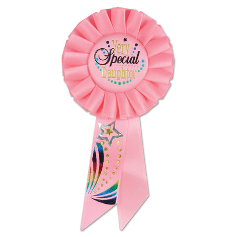 Very Special Daughter Rosette, Size 3¼" x 6½"