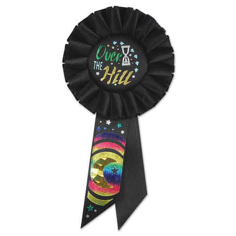 Over The Hill Rosette, Size 3¼" x 6½"