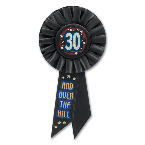 30 & Over The Hill Rosette, Size 3¼" x 6½"