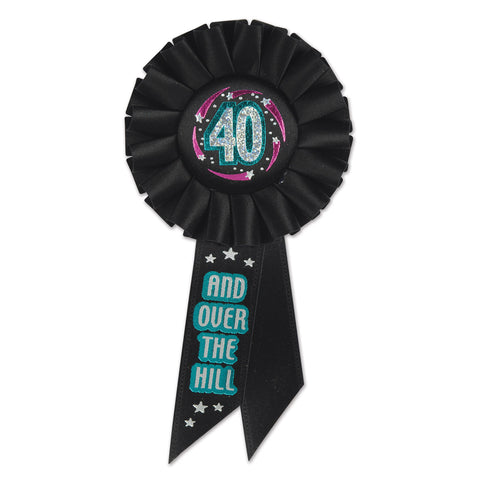 40 & Over The Hill Rosette, Size 3¼" x 6½"