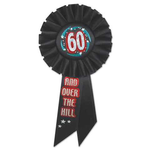 60 & Over The Hill Rosette, Size 3¼" x 6½"