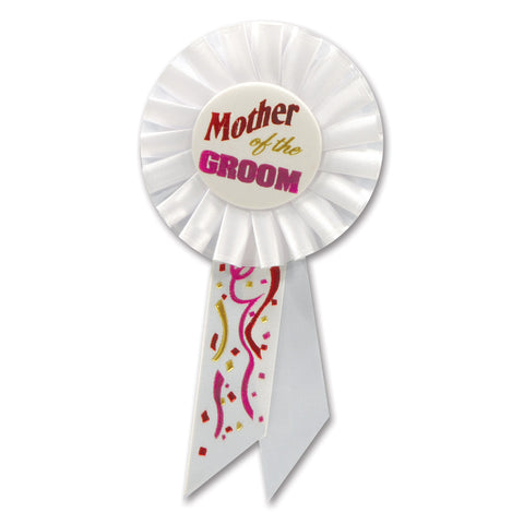 Mother Of The Groom Rosette, Size 3¼" x 6½"