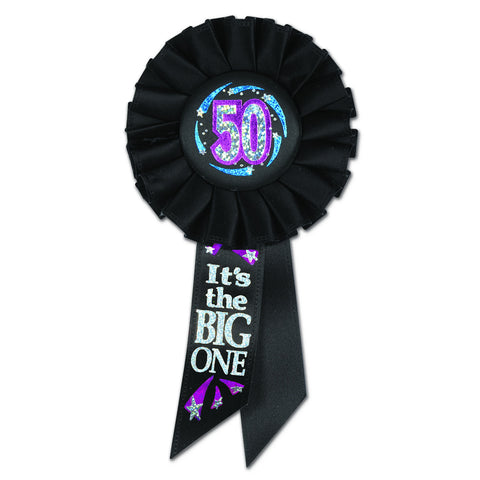 50 It's The Big One Rosette, Size 3¼" x 6½"