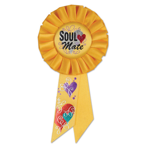 Soul Mate Rosette, Size 3¼" x 6½"