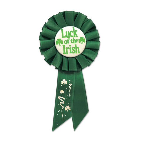 Luck Of The Irish Rosette, Size 3¼" x 6½"
