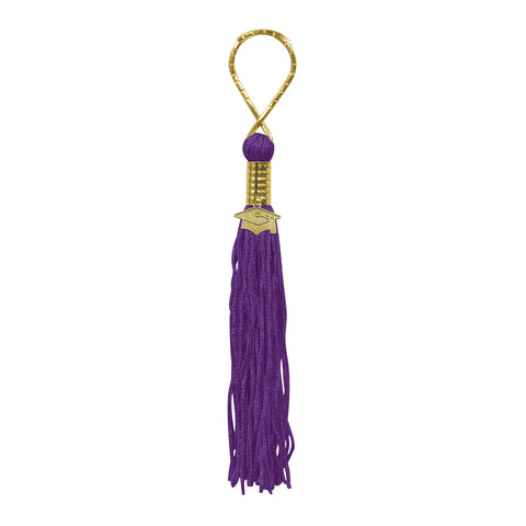Purple Tassel Keychain, Size 5½"