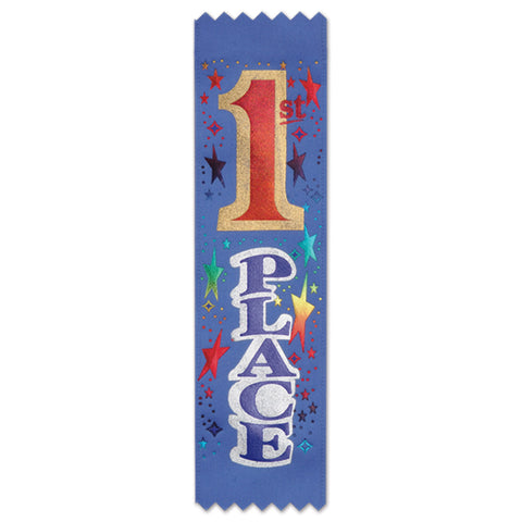 1st Place Value Pack Cinta de Premio, Size 1½" x 6¼"