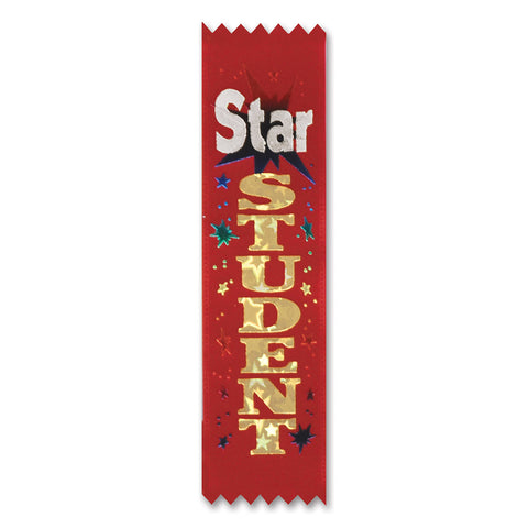 Star Student Value Pack Cinta de Premio, Size 1½" x 6¼"