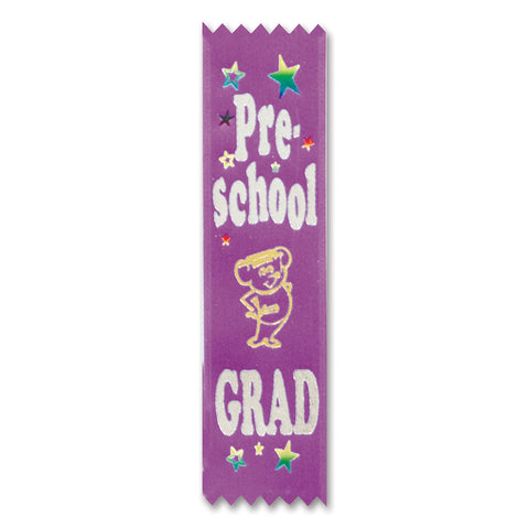 Pre-School Grad Value Pack Cinta de Premio, Size 1½" x 6¼"